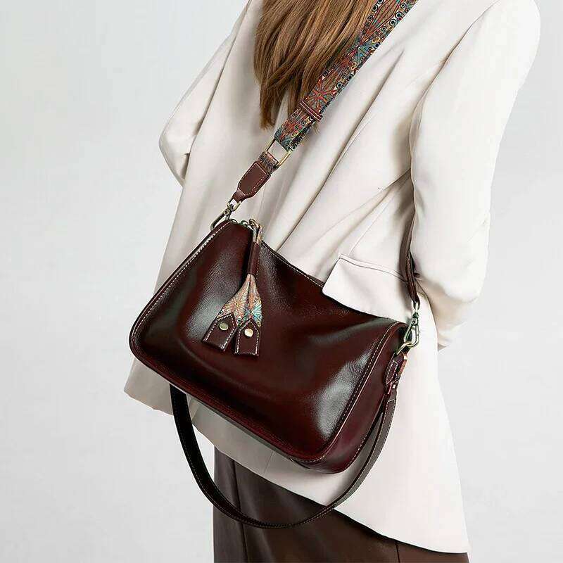 Women Cow Genuine Leather Shoulder Ladies High Quality Soft Cowhide Handbags Female Durable Fashion Crossbody Bags For Girl 250731