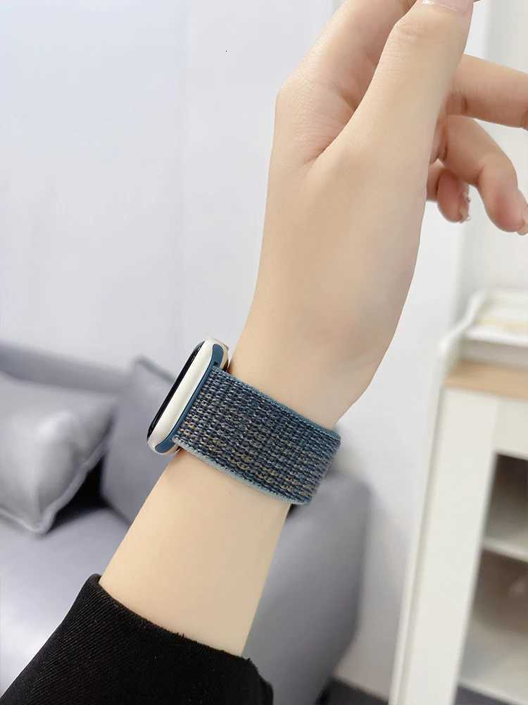 45mm 44mm 40mm 42mm 41mm 46mm 49mm Sport Nylon Loop Bracelet Correa i Series 10 9 SE 8 7 Ultra 2 W250806