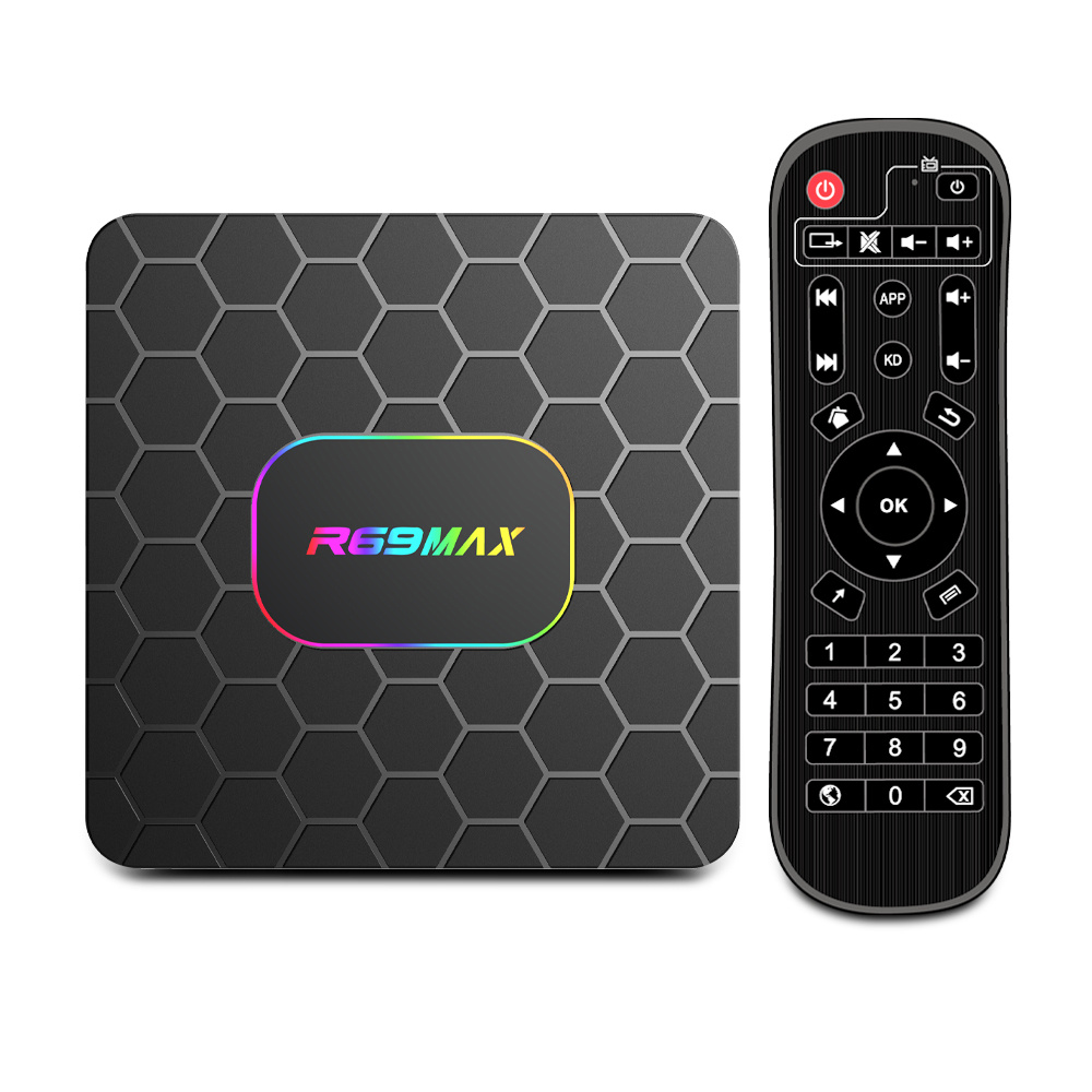 R69 Max Android 14 Smart TV Box Rockchip RK3528 Quad core 4gb RAM 32GB 64GB ROM 8K HD BT 5.0 Media Player Set Top Box
