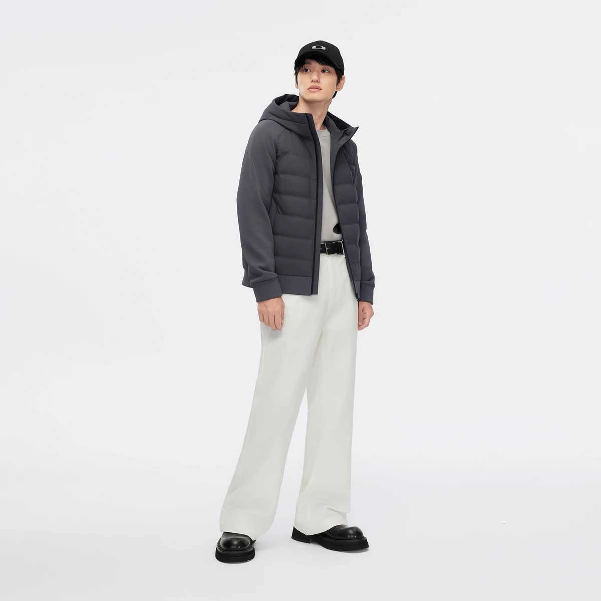 90% goose down jacket for men by BOSIDENG hooded sport jacket warm high quality lightweight. W250806