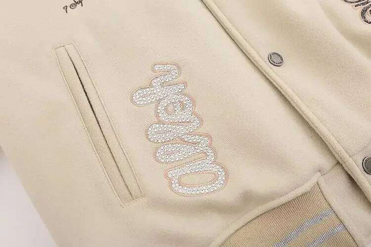 Designer Clothing 2025 American Letter Embroidery Pattern Rhinestone High Quality Jacket And Coat Men Y2k New Street Hip Hop Vintage Baseball Uniform