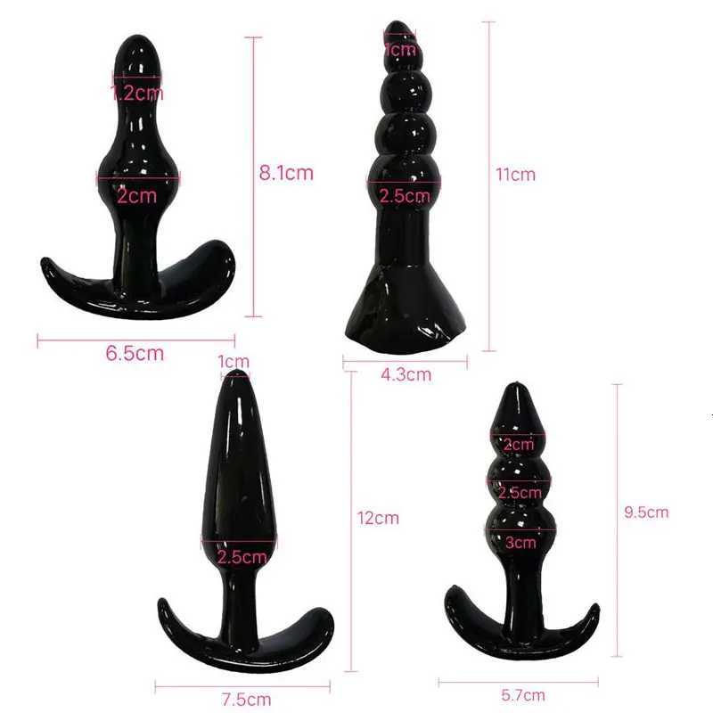 4/5/7/8Pcs/Set Silicone Butt Plug Dildo Masturbation Anal Plug Vaginal Plug Sex Toys Combination Anal Bead Dilator Toys for Gay XJ250806