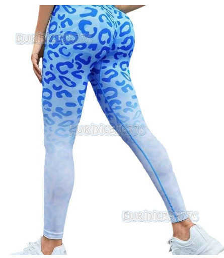 2023 New Seamless High Waist Cheetah Print Tight Peach Hip Yoga Quick-dry Training Fitness Leggings H250806