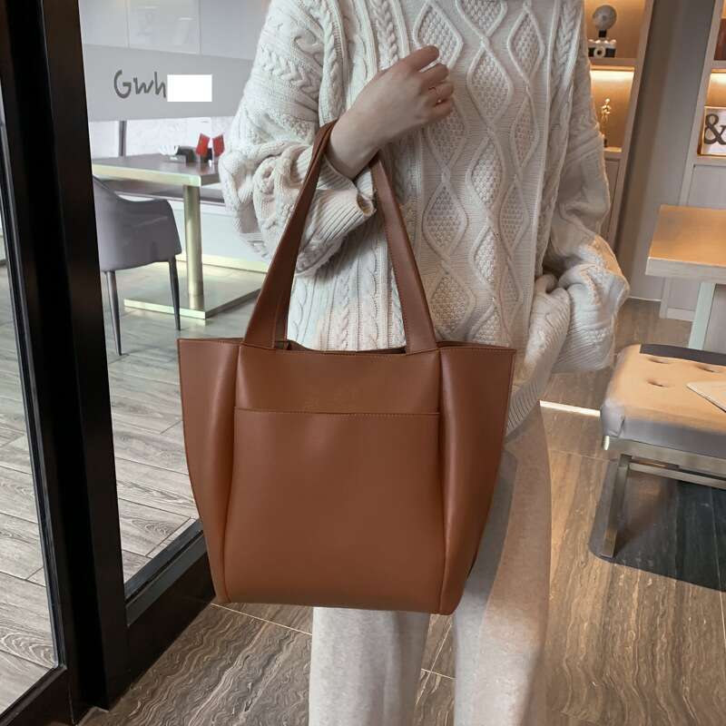 Bags Large Capacity Tote Handbag Women's New Mommy Bucket Shoulder Bag Fashion
