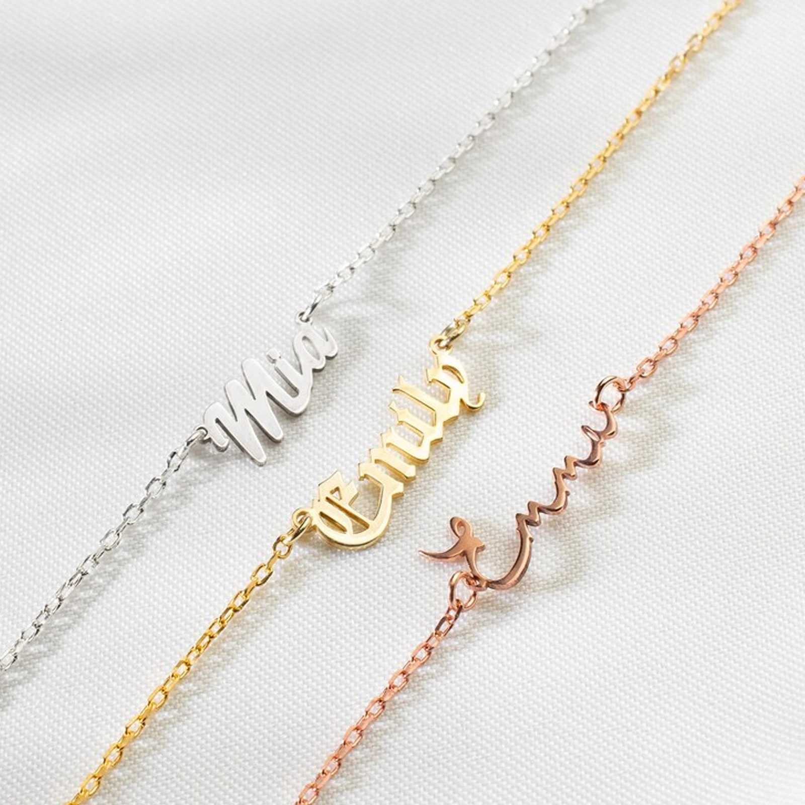 Lemegeton Customized Name Anklets for Women Men Personalized Foot Anklet Stainless Steel Chain Anklet Beach Summer Jewelry Gifts Y250805