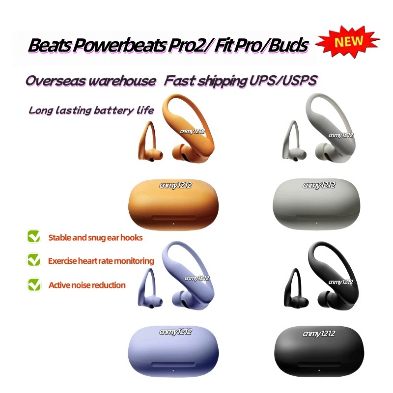 TWS Fit Pro Wireless Bluetooth ANC Pro2 Earphones Noise Reduction, Sweatproof, Multi Color Options, Quick Connection Earphone Box, Quick Shipping