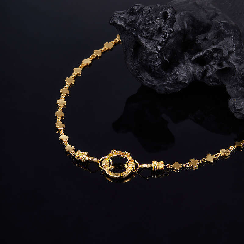 Iced Out VVS Personality Design Pendant Round Ring Collarbone Chain Elegant Simple Trendy Lock Necklace Gift for Women