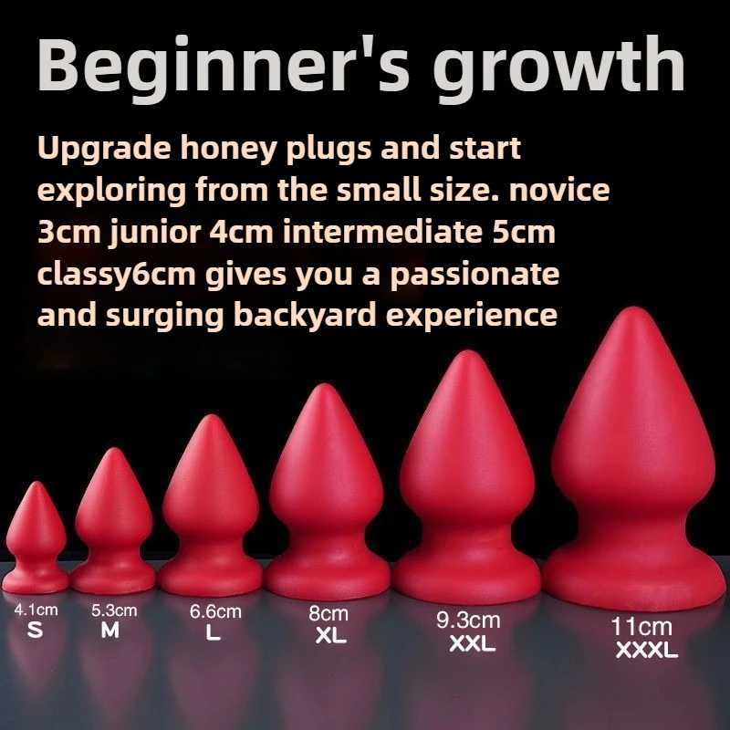 6 Sizes Huge Anal Plug Comfortable Silicone Anal Dildo Suction Cup Big Butt Plug Anal Dilator Adult Anal Sex Toys for Women Anus XJ250806