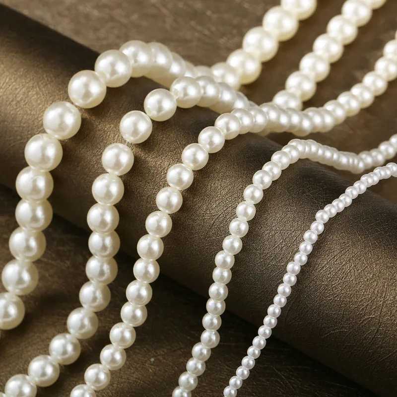White Imitation Pearl Choker Necklace Elegant Big Round Pearl Wedding Necklace for Women Charm Fashion Jewelry Gifts Y250805