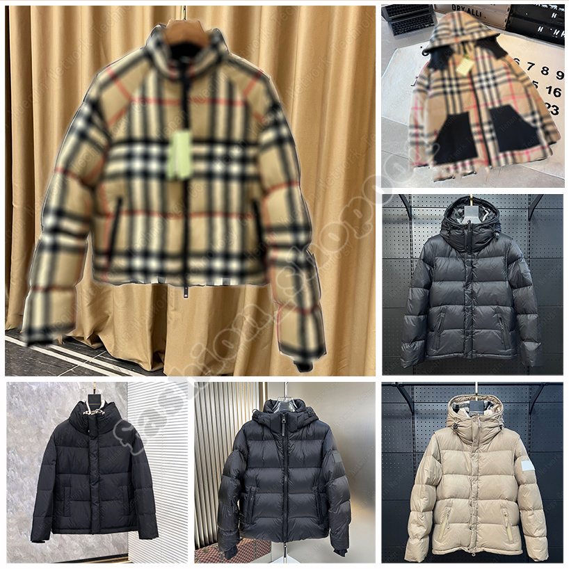 Burburryly Mens Winter puffer jackets Stripes Downs Parkas jacket vest thich winter designer man womens Down jacket Couples Outdoor Warm Feather Multicolor coats