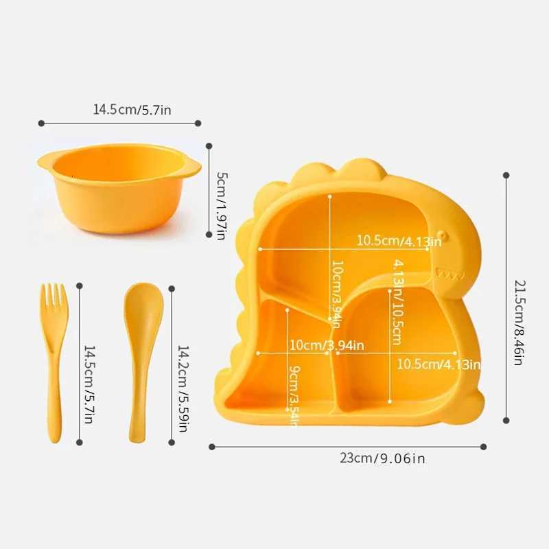 Baby Dinnerware Plate Food Feeding Set Items Toddler Gadgets Bowl Accessories Baby Dishes Kids Plate Infant Eating Set Stuff X250806