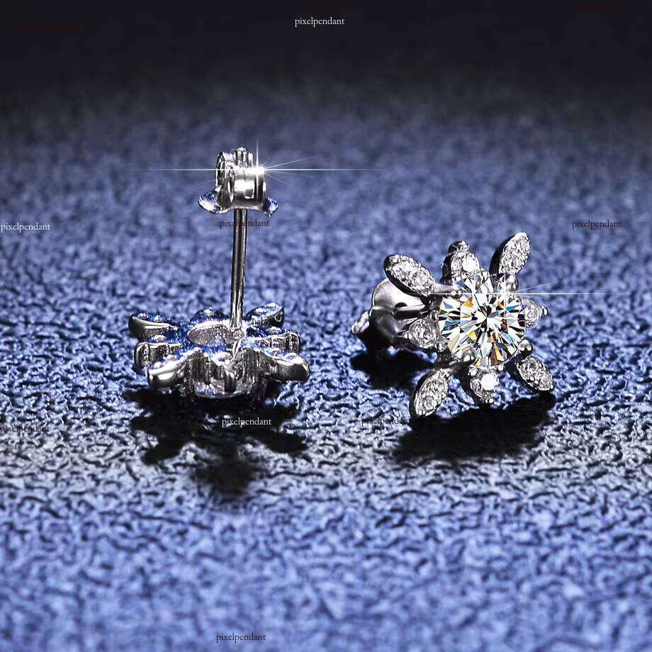 Sier Earrings with 1Ct Lab-Grown Diaspore Elegant Jewelry