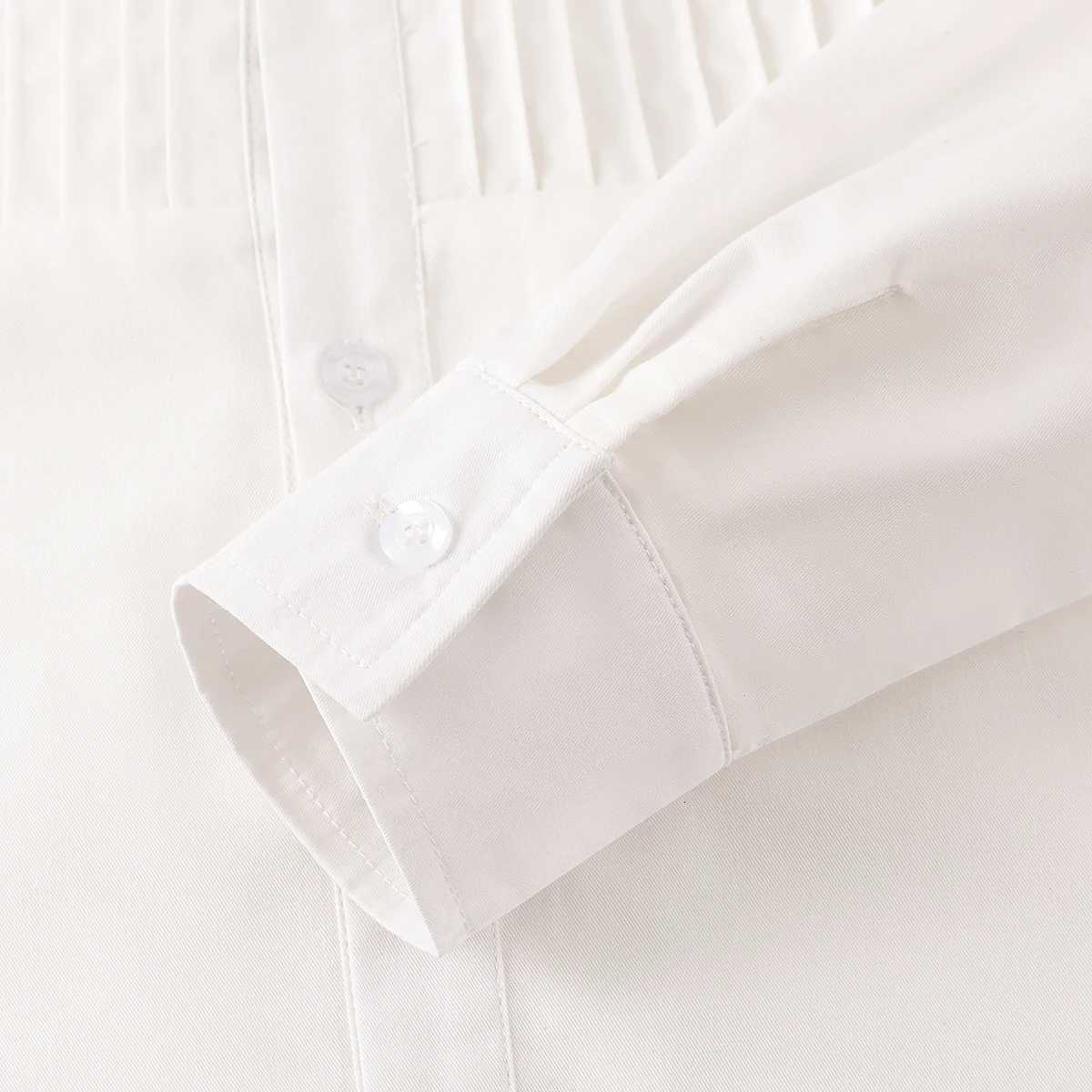 Shirt for Boys Oxford White Shirts Easter Church Birthday Wedding School Uniform Kids Gift Ceremony Formal Clothing X2508061