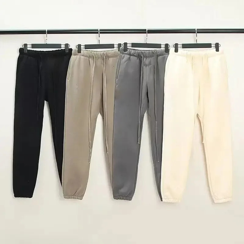High Quality Fashion Style Plain Sweatpants Hip Hop Jogging Pants Warm Fleece Unisex High Streetwear Sports Pants 250806