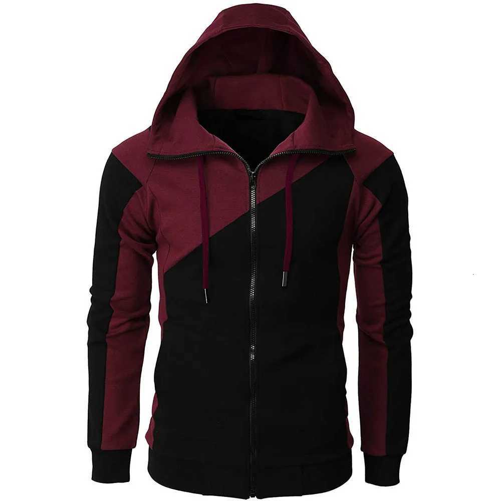 High Quality Fashion Zip Hoodies Men Retro Harajuku Solid Color Jacket High Street Zip Up Hoodie Casual Loose Sweatshirt Clothes W250806