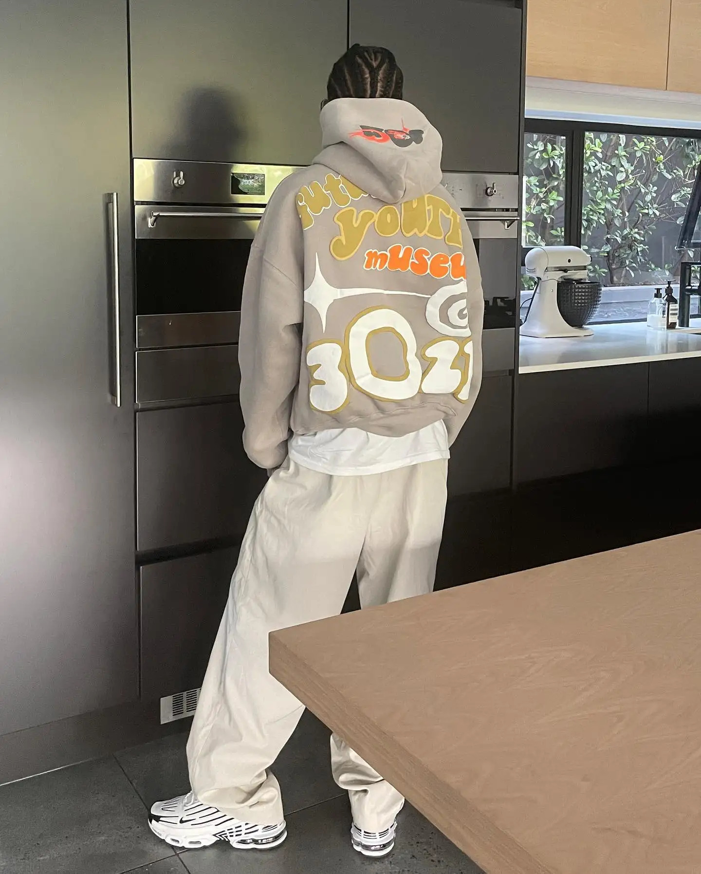 American letter puff print Hoodies Women Couples Y2k Tops Sweatshirt Women Goth Streetwear Grunge Clothing Oversized Hoodie 250805