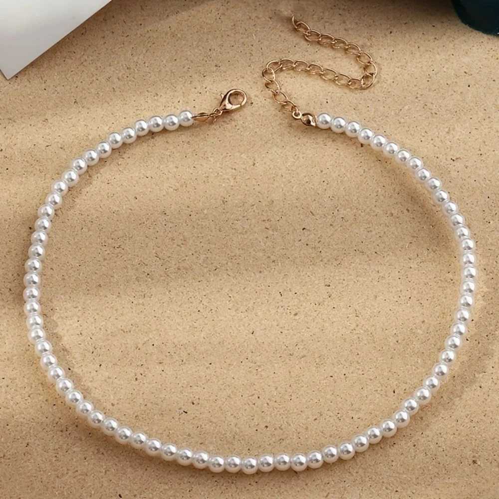 New Simple Imitation Freshwater Pearl Chain Necklaces For Women Wedding Love Gifts Necklace Fashion Glamor Jewelry Gifts Y250805