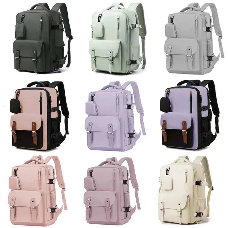 New Model of Men and Women's Same Universal Large Capacity Student Schoolbag Travel Laptop Backpack Spot high-quality