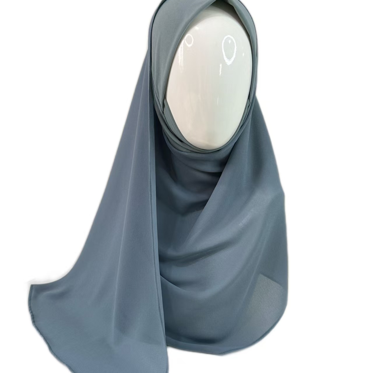 T1408 New solid color chiffon scarf convenient headscarf gauze scarf