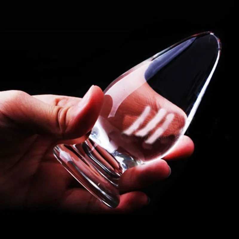 Transparent Anal Plug Butt Plug Erotic Butt Stimulation Glass Sex Toys for Women Men Masturbation Prostate Massager XJ250806