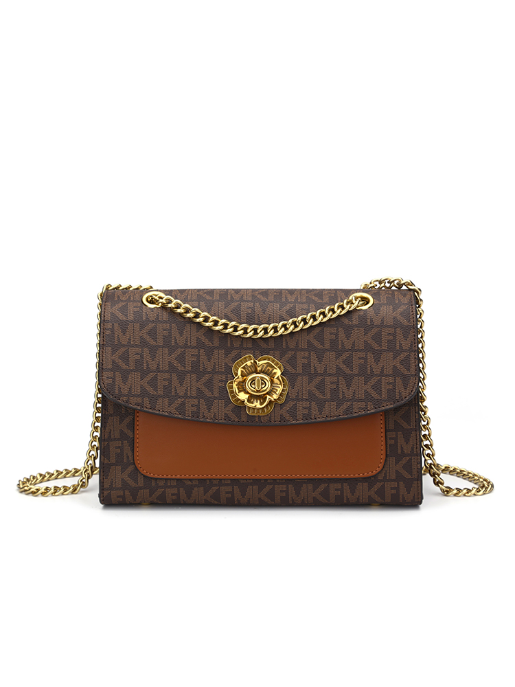 MKF designer bag free shipping High quality casual Floral flap bag simple versatile classic shoulder handbag for woman