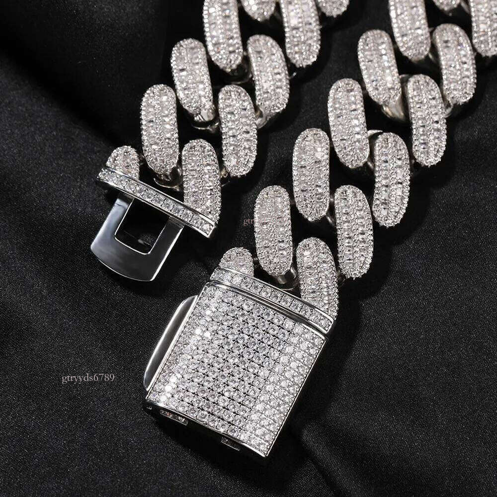 Hip-hop jewelry bracelets and necklacesIced Out 26mm Link Chain Jewelry Gold Hip Hop Jewlery Big Miami Cuban Necklace for Men