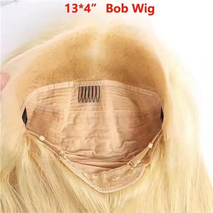 613 Hd full lace Wigs Human Hair 5x5 Lace Closure front Wig raw virgin body wave Blonde Pretic Plucked Glueless wavy bob Wig natura Human Hair Wigs