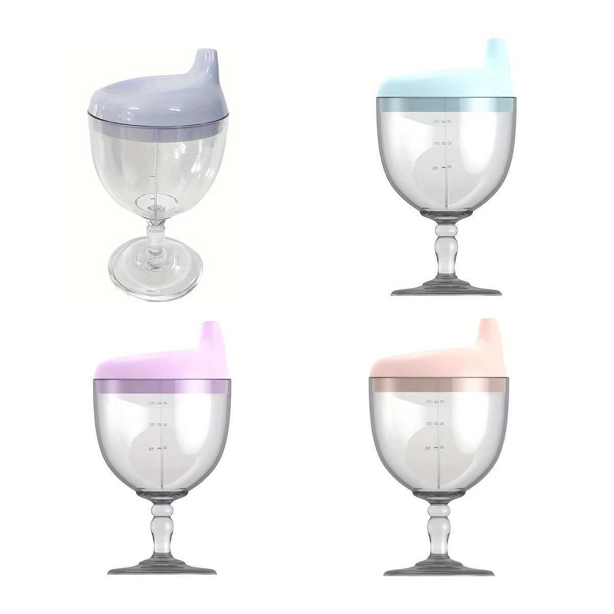 1pc Fun Party Cup for Kids Cheerful Baby Wine Sippy Cup Juice Milk Water Training Cup Plastic Goblet Chalices for Birthday Party X250806