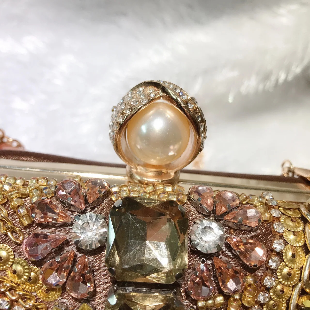 Water Diamond Handbag Crystals Evening Clutch Bags Women Wedding Party Purse Ball Handbags Rhinestone Mini heart bag 250730