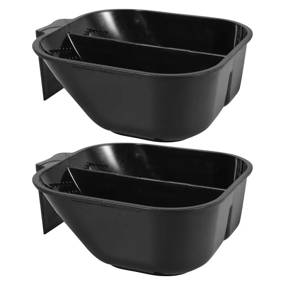 2pcs Bowl With Handle Plastic Hair Color Tint Mixing Bowls Applicator Barbershop Hairstylist Hairdressing Tools 250805
