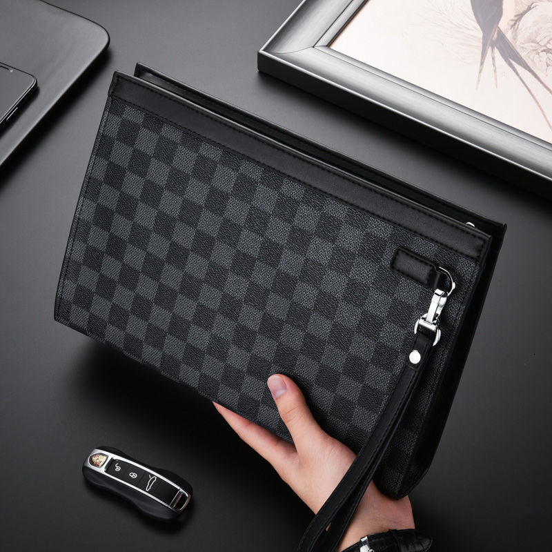 Luxury Men's Lightweight Handbag Free Shipping Designer Casual Business Phone Bag New Fashion Small Square Bag Casual Tablet Computer Bag