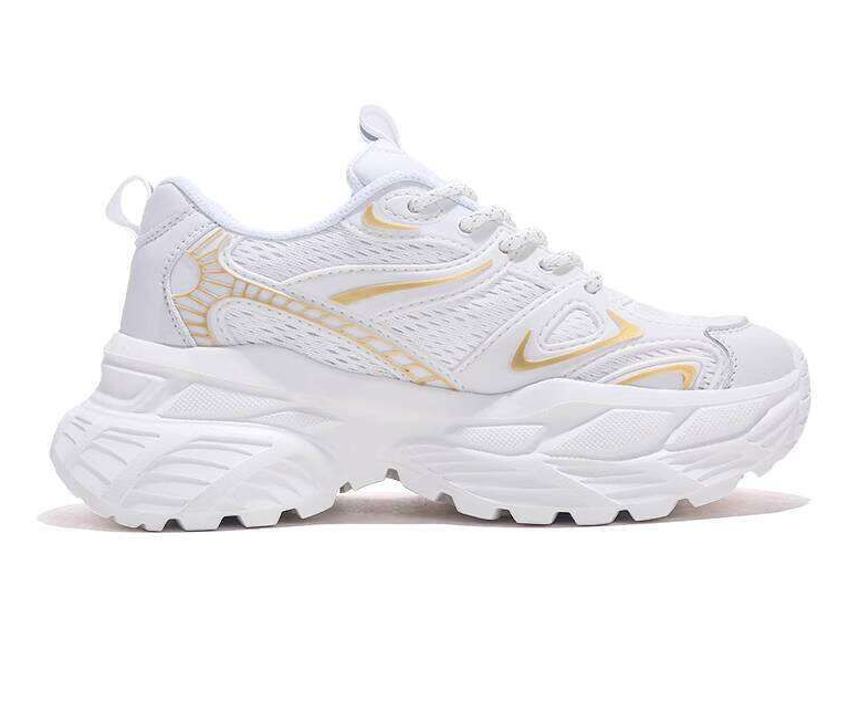 Jifffly Dad for Women 2025 Summer New Thick-Soled Height-Increasing Sneakers Versatile Breathable Casual Shoes