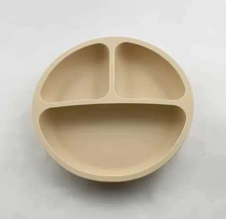 5Pcs/Set Baby Soft Silicone Tableware Kid Feeding Dish Sucker Plate Bowl Spoon Fork Set Children Dishes Non-slip Dinnerware Set X250806