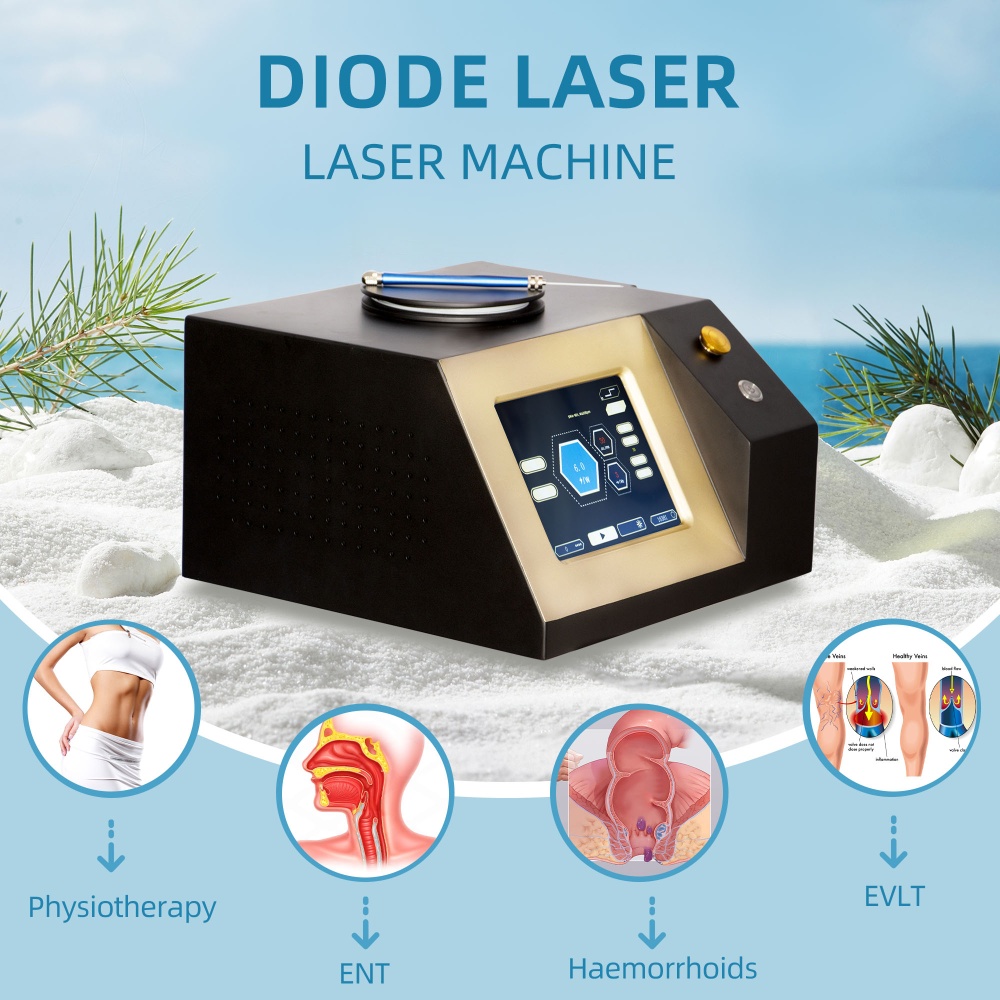 Portable 980nm 1470nm equipment Face Lifting Skin Rejuvenation 200um Fiber Cellulite Laser Liposuction Machine