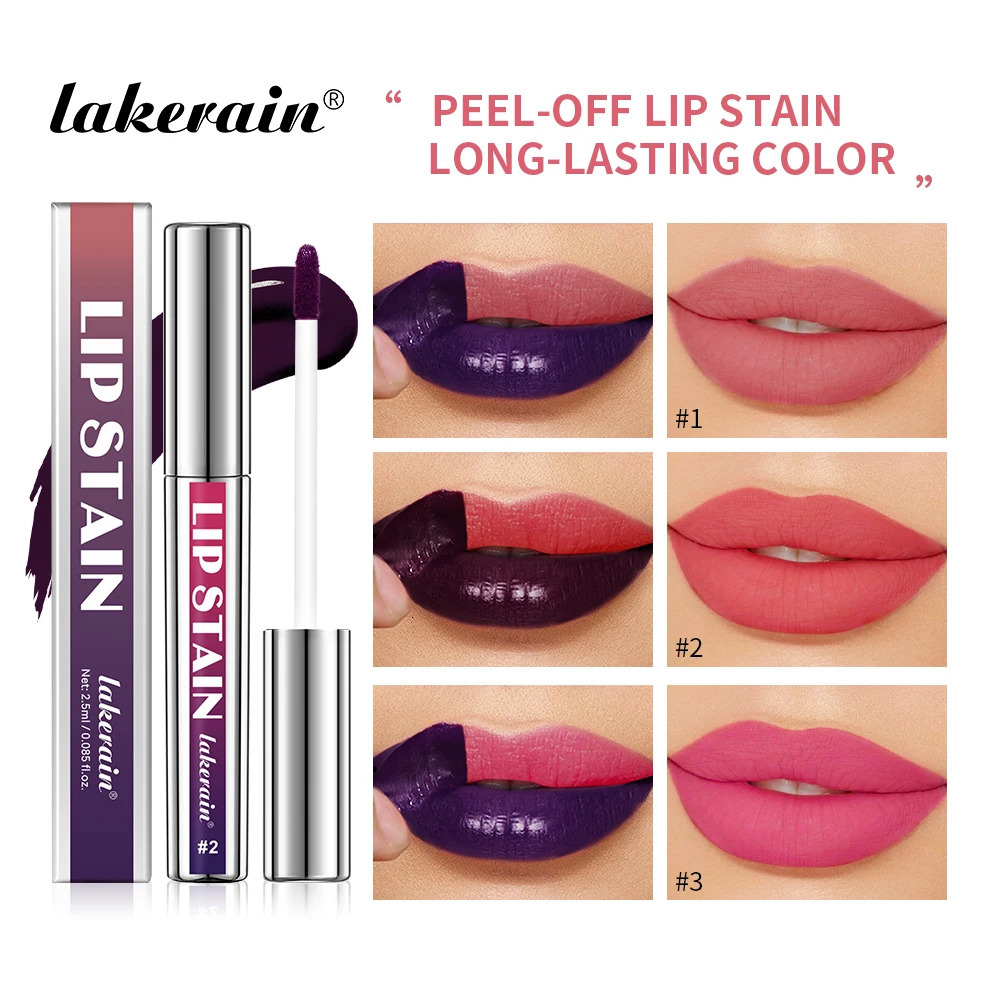 Peel Off Lip Stain Reveal Long Lasting Waterproof Pink Lip Tint Transfer Proof Non-stick Cup Natural Lip Stain Womens Cosmetics 250805