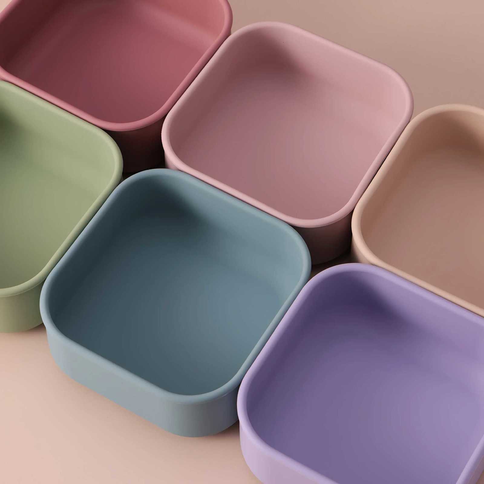 1PCS Color Kids Silicone Lunch Box Microwave Safe BPA Free Food Storage Keeping Fresh Snack Bento For Outdoor Picnic Tableware X250806