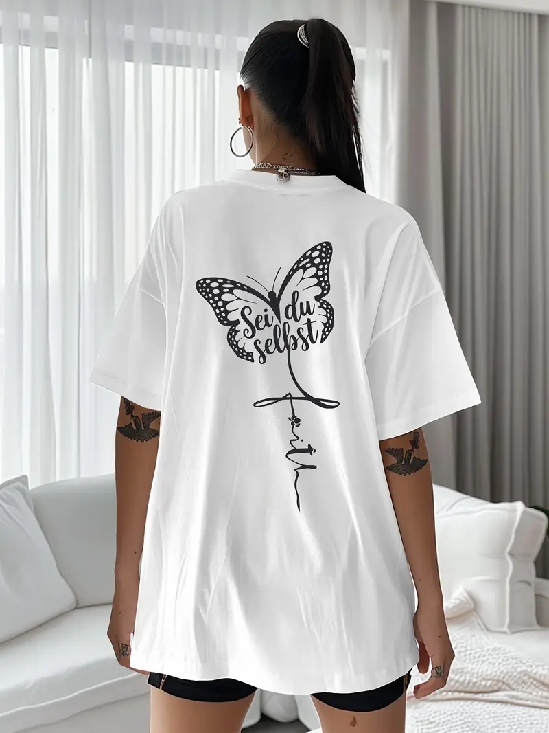 Retro Bohemian Artistic Women's Designer Tees 180g Cotton designer clothes women Plus Size Customizable Retro Prints US Warehouse 3Day Delivery 4