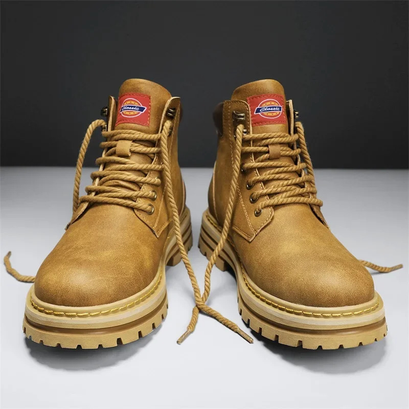 Genuine Leather Boots for Men Shoes Mens Shoe High Quality Casual Sneakers Taco Ankle Dress Booty Man 250801