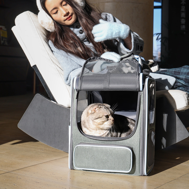 New cat bag Space capsule pet backpack Large capacity go out portable shoulder pet dog backpack cat bag