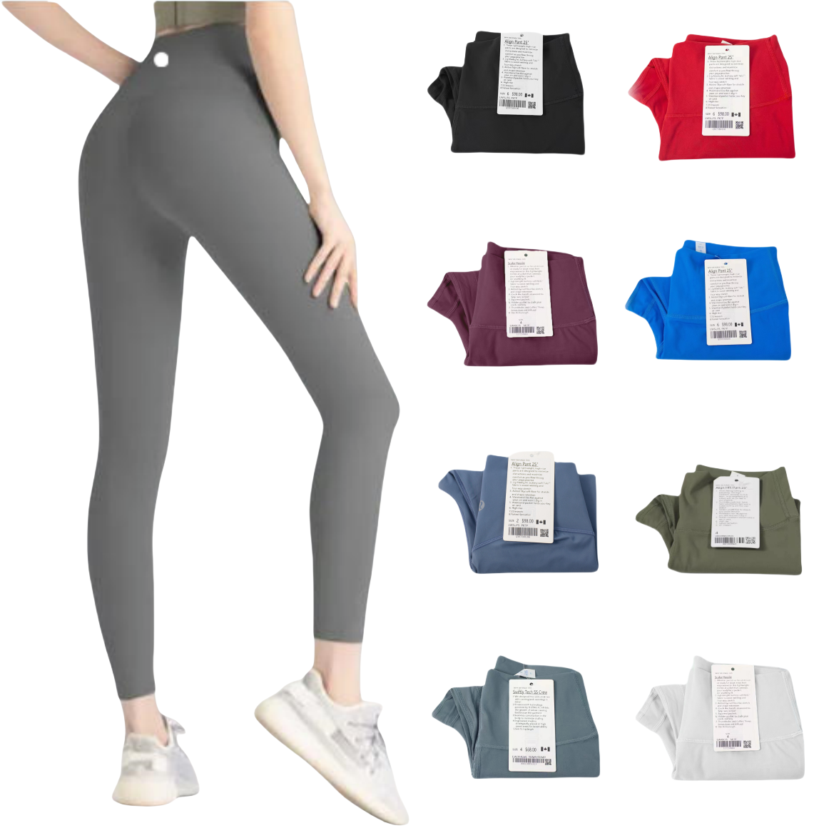 2025 New yoga pants Style Elastic Waistband Yoga Leggings Sports Pants Gym Series Quick-drying Fitness Pants Fitness and Sports Pants luluity lemones leggings Pant