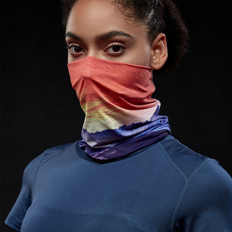 Unisex Summer Ice Silk Magic Headscarf Thin Sweat absorbing Neck Gaiter for Outdoor Sports Ideal for Cycling Fishing More