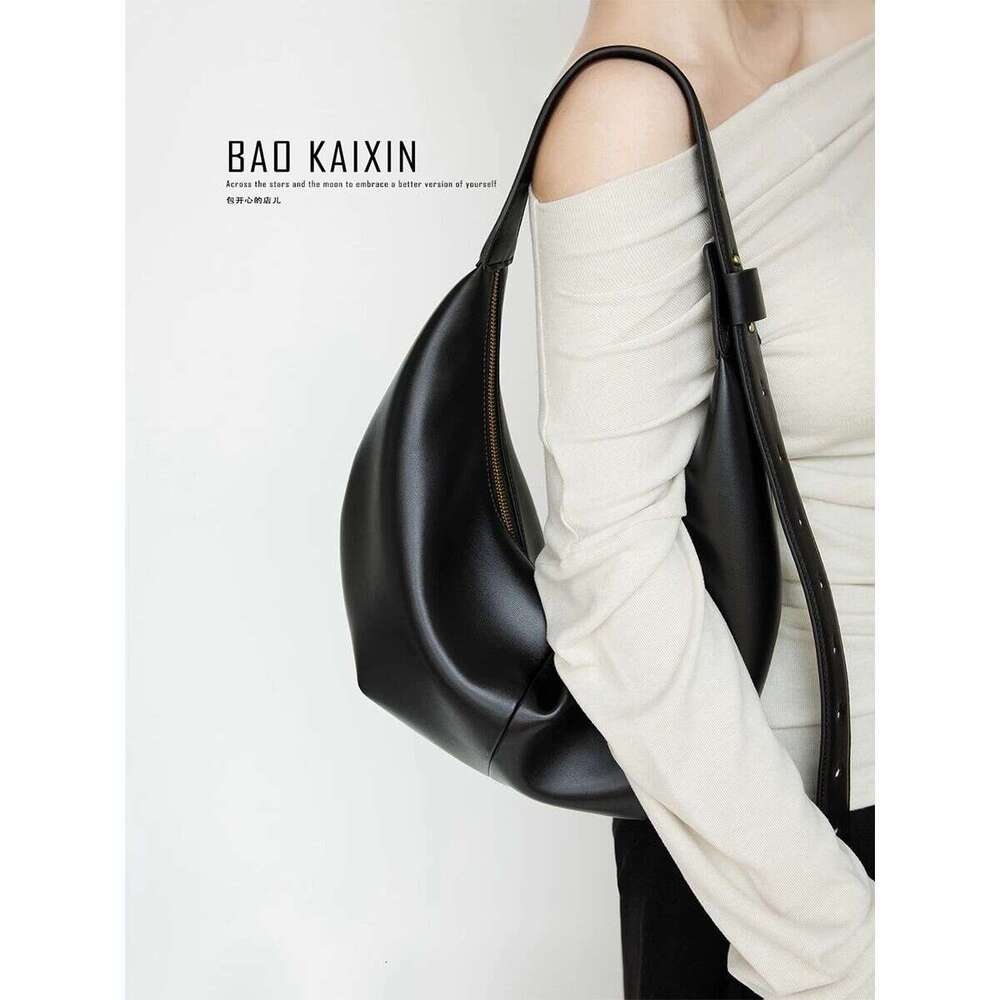 Designer Bag Tote bag Shoulder bag Niche Design Dumpling Underarm Commuter Handheld Crossbody Large Capacity Black