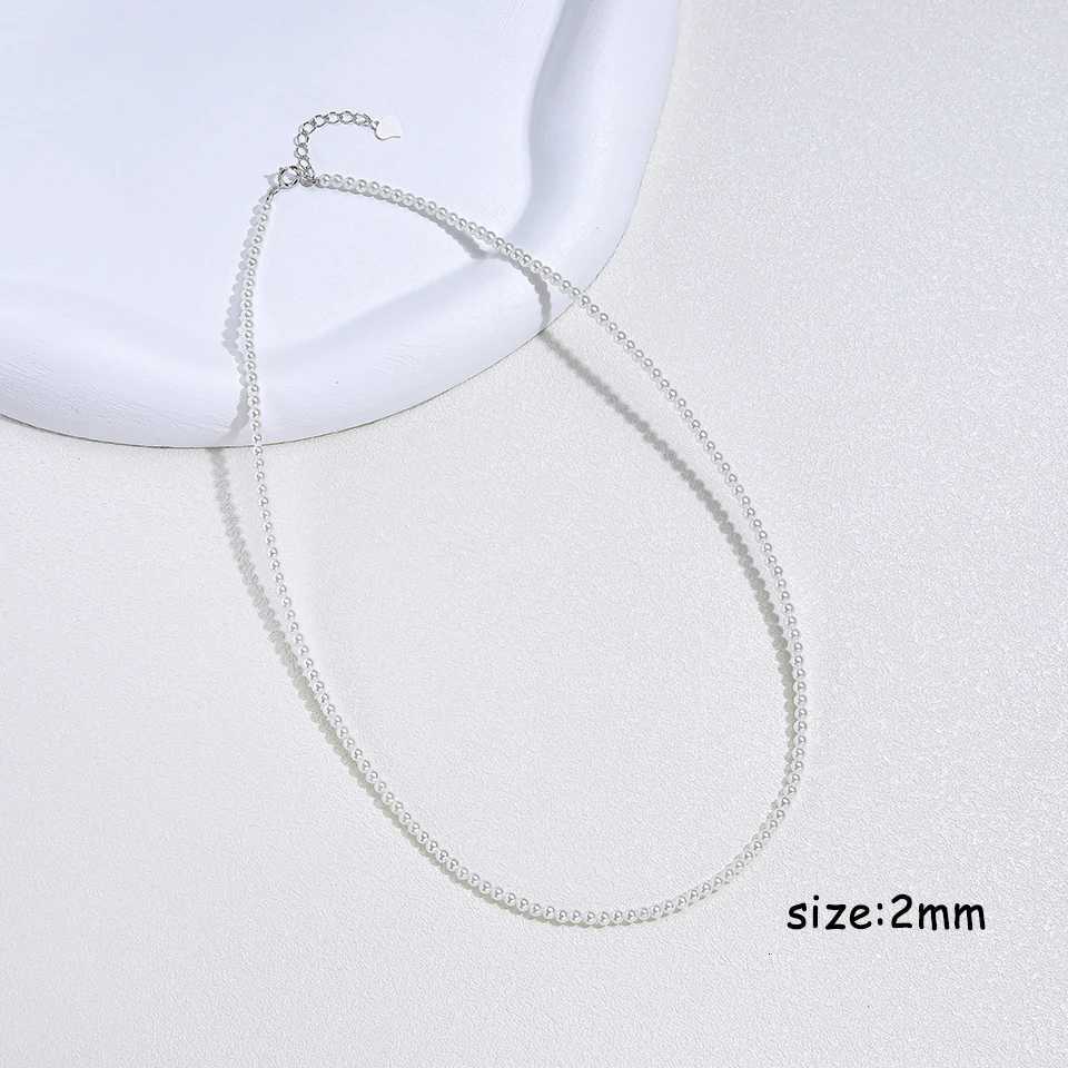 6mm Pearl Necklace For Women Jewelry On Neck Pearl Bead Choker Cheap Items With Free Shipping Party Gift Y250805
