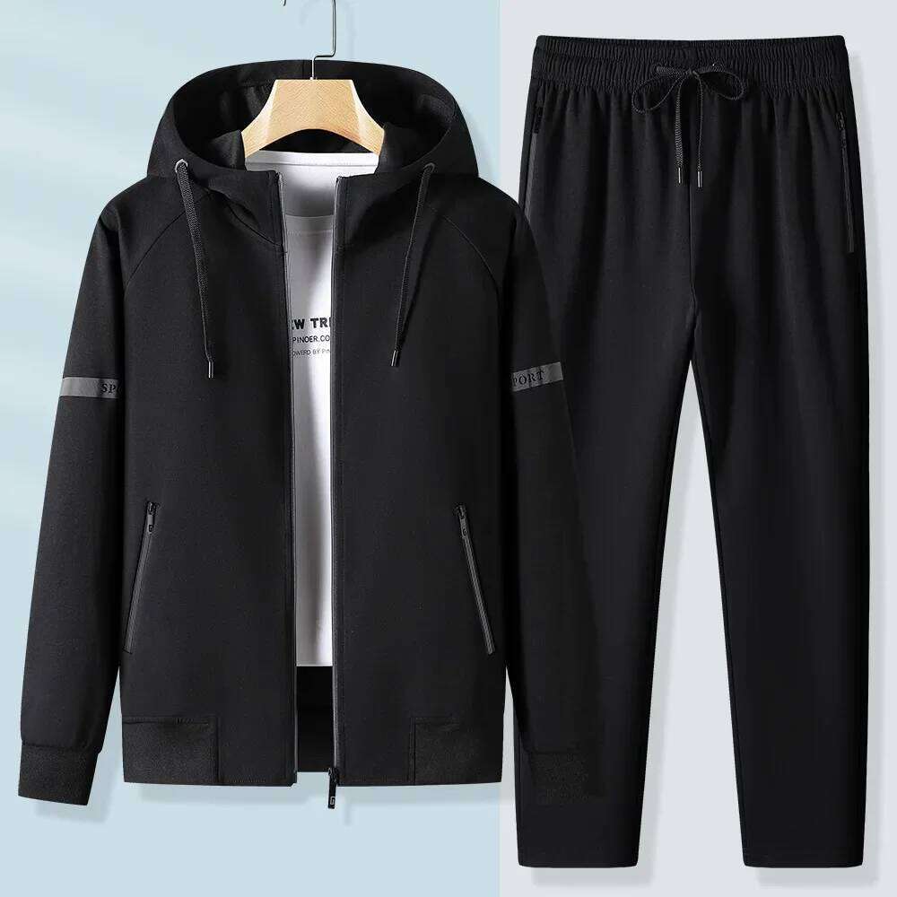 Autumn Pure Cotton Sports Suit For Men And Women Casual Jacket Morning Running Fiess Korean Style Couple Matching Outfits
