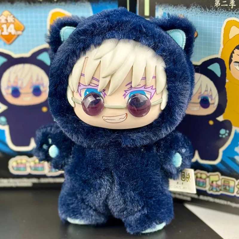 New Hot Genuine Eaki Jujutsu Kaisen Season 2 Cat Park Party Gojo Satoru Plush Box Doll Bag Pendant Model Collection Gifts Toys R250805