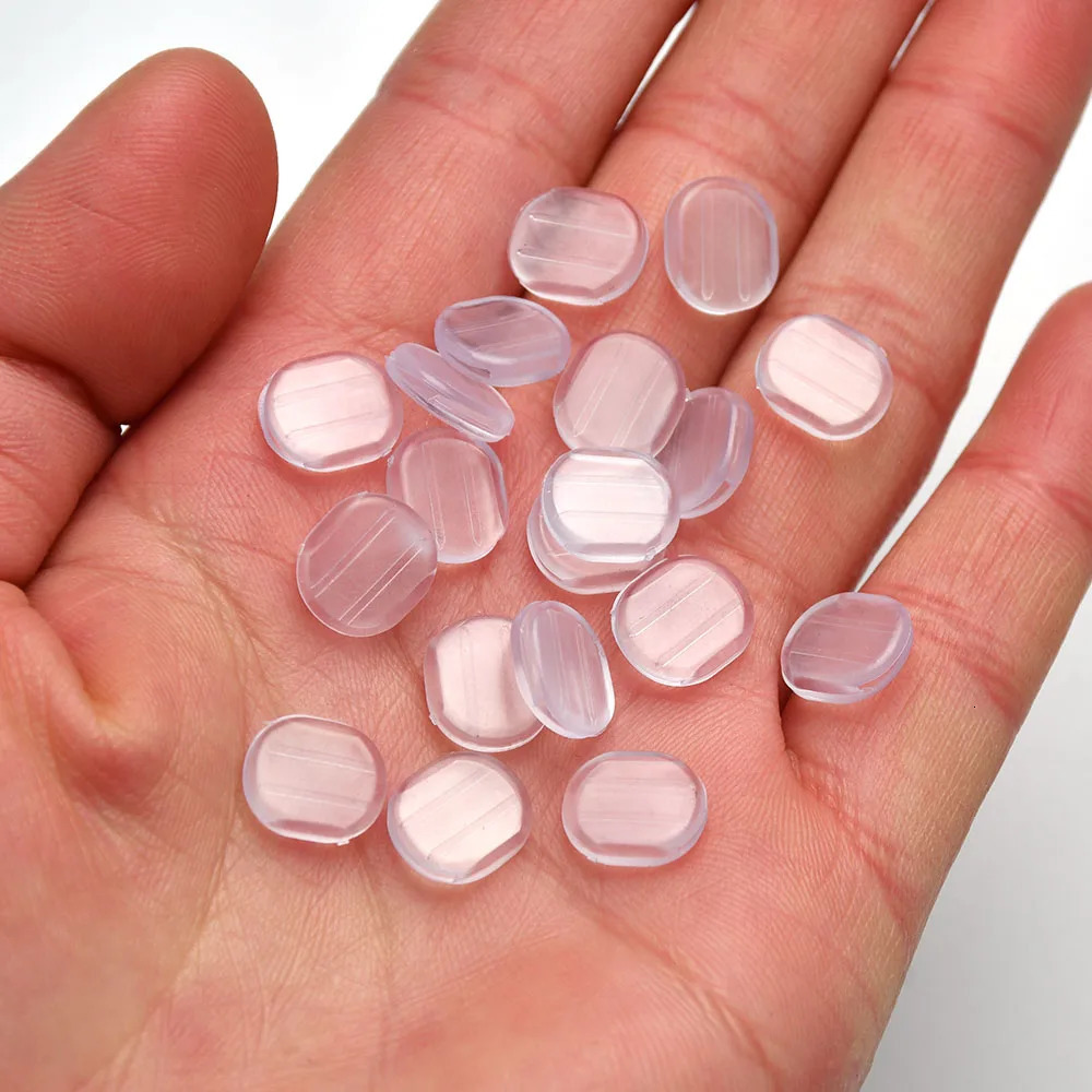 50 Pieces Earring Back Pads Clear Silicone Comfort Cushions for Clips on Earrings 250804