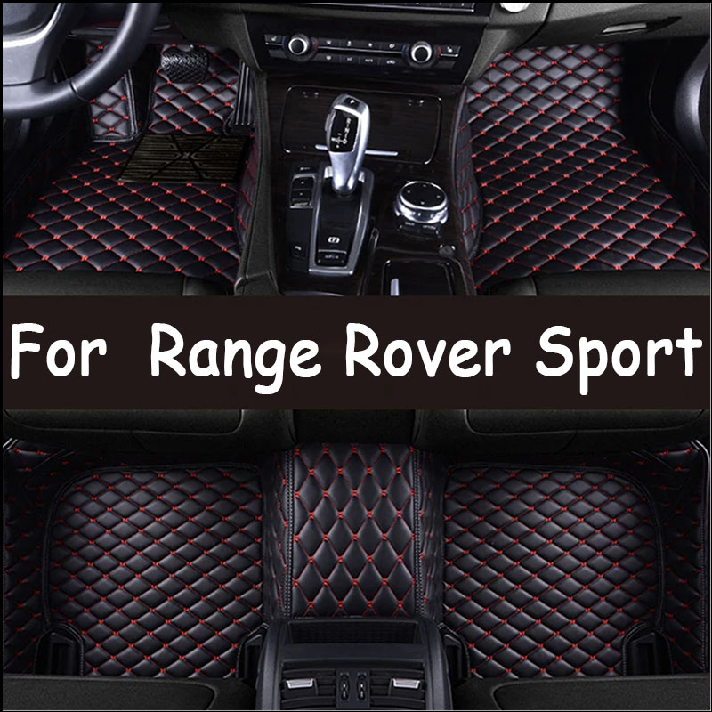 Custom Luxury Car Floor Mats For Range Rover Sport 2014 2015 2016 2017 2018 5 Seater Auto Car Mats Full Set Interior Accessories