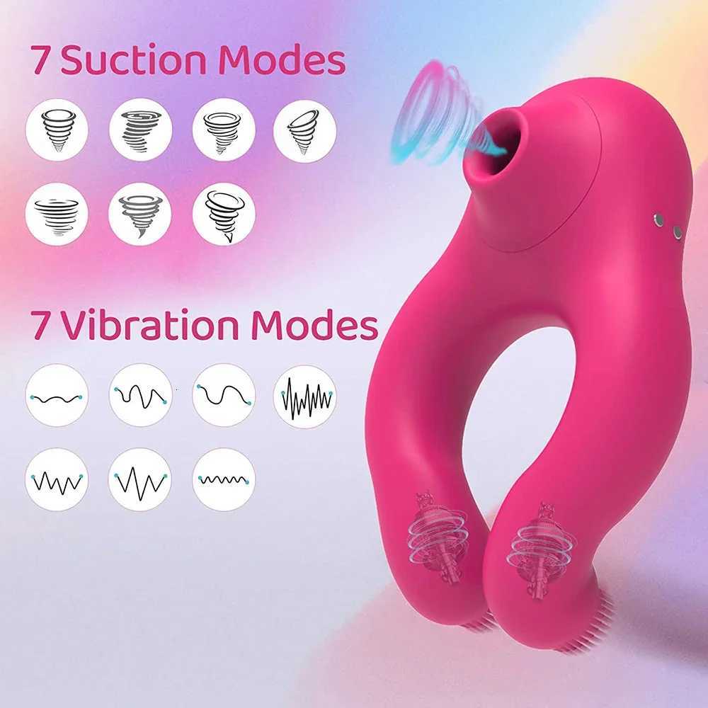 Penis Cock Ring Vibrator for Men Delay Ejaculation Stimulator Clit Sucker Dick Enlarger Ring Sex Toy for Men Couples Adult Goods XJ250806