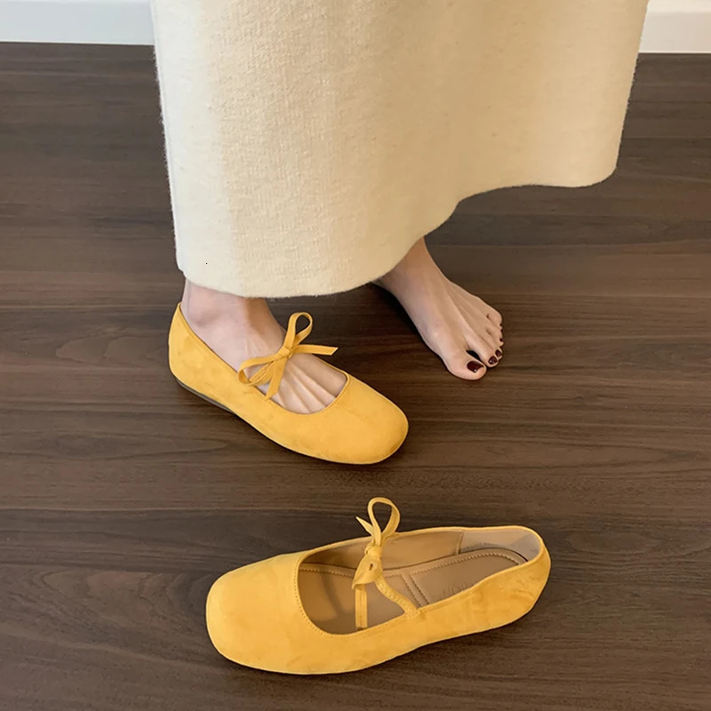 Spring Autumn Women Flats Round Toe Shallow Slip On Ladies Casual Ballet Shoes Eelgant Dress Shoes 250731