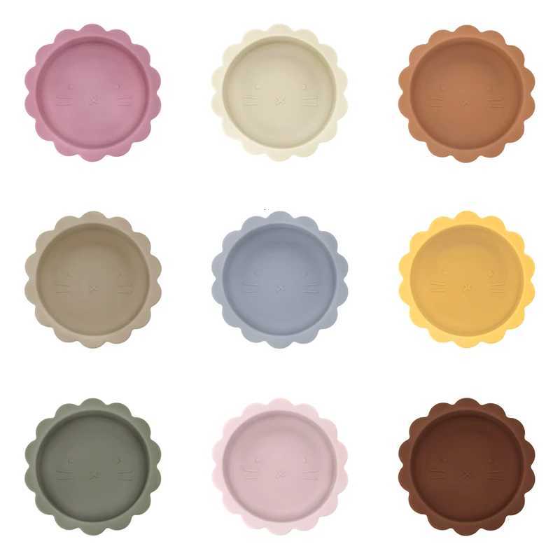 Mother Kids Silicone Cookware Feeding Solid Food Sucker Bowl For Babies Toddler Dishes Plate Training Childrens Tableware X250806